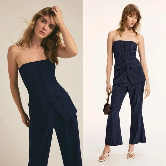 🔸NWT🔸Favorite Daughter Pinstripe Phoebe Pants